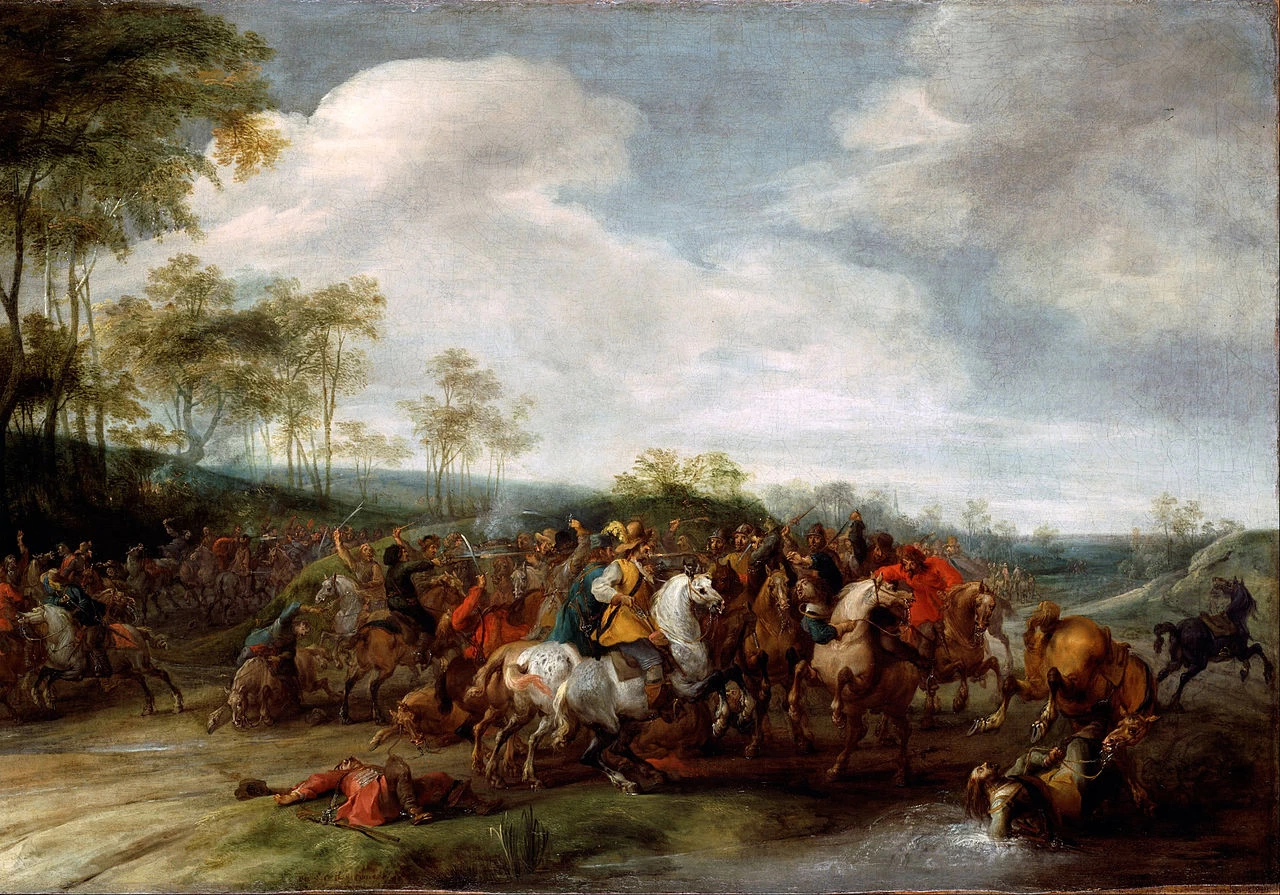 Schermaglia di cavalleria - Dulwich Picture Gallery, Londra